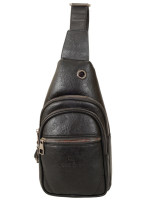 НС Рюкзак TD 811 black муж. однолямочный иск.кожа