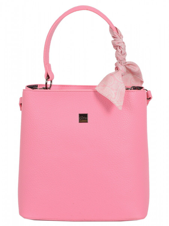 Сумка EF 18603 pink жен. (с платком) иск.кожа