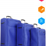Чемодан BV 13585 blue 28" (4к) текстиль