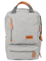 Рюкзак 608FD l.grey молодежн. текстиль
