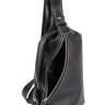 Рюкзак FL 2688 black однолямочный нат.кожа