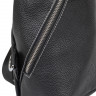 Рюкзак FL 2688 black однолямочный нат.кожа