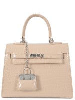 Сумочка VDG L744 beige жен. (с брелоком) иск.кожа