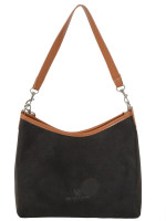 НС Сумка VDG 8193 black+camel жен. иск.кожа